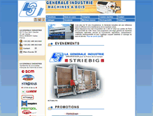 Tablet Screenshot of generale-industrie.com